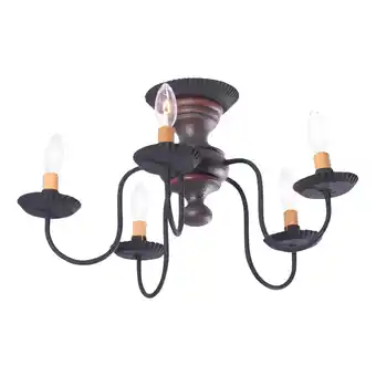 Walmart Irvins Country Tinware Irvin's Country Tinware Thorndale Ceiling Light Espresso & Salem Brick offer