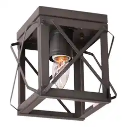 Walmart Irvins Country Tinware Irvin's Country Tinware Single Ceiling Light Folded Bars Kettle Black offer