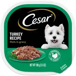 Walmart Cesar Filets In Gravy Turkey Recipe Wet Dog Food Adult, 3.5 Oz offer