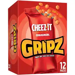 Walmart Gripz Cheez-It Original Mini Cheese Crackers, Kids Snacks, 12 Count offer