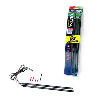 Walmart Alpena ULTRAGLOWZ Green LED Light Interior Exterior Strip Starter Kit, 2x12 Strips,12V offer