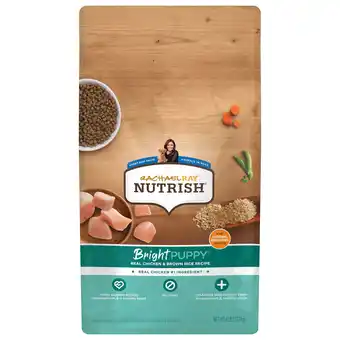 Walmart Rachael Ray Nutrish Bright Puppy Real Chicken & Brown Rice Recipe Dry Dog Food, 6 lb. Bag offer