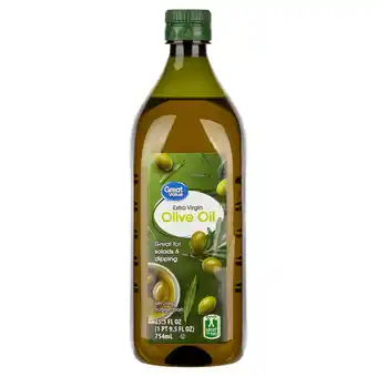 Walmart Great Value: 100% Extra Virgin Olive Oil, 25.5 fl oz offer