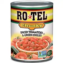 Walmart ROTEL Chunky Diced Tomatoes and Green Chilies, 10 oz offer