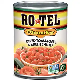 Walmart ROTEL Chunky Diced Tomatoes and Green Chilies, 10 oz offer