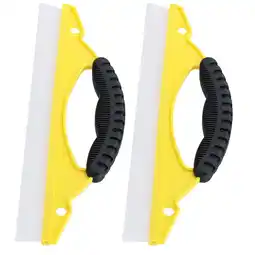 Walmart 2 Pcs Window Breaker Cleaner Wiper 30.00X10.00X1.50CM Yellow offer