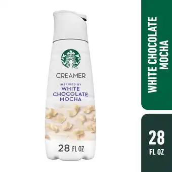 Walmart Starbucks White Chocolate Flavored Coffee Creamer, Inspired by White Chocolate Mocha, 28 fl oz offer