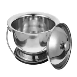 Walmart deevoka Night Pot with Lid Bedroom Stainless Steel Splashproof Indoor Bedpan Potties offer