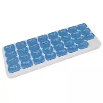 Walmart EHJRE 2xPill Box Organizer Dispenser Case Container Storage Monthly Blue offer