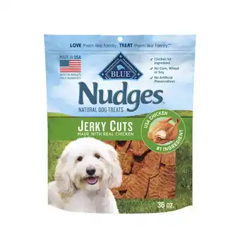 Walmart Blue Buffalo Nudges Jerky Cuts Dog Treats Made with Real Chicken, 36-oz. Bag offer