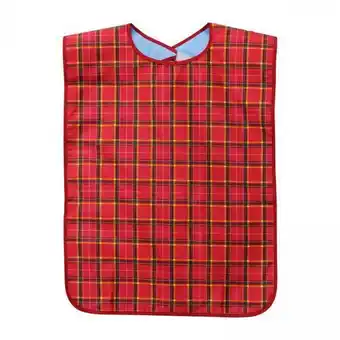 Walmart Serenable 3xAdult Bib Adjustable Neck Large Machine Washable 75x45cm for Senior Citizens red offer