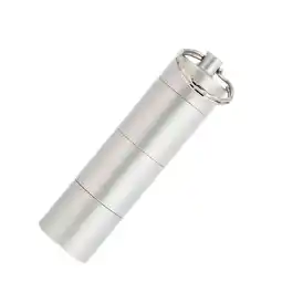 Walmart 1Pc Alloy Mini Pills Bottle Aluminum Alloy Phial Three-grid Medicine Bottle offer