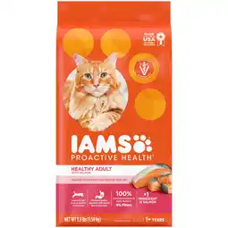 Walmart Iams Proactive Health Salmon Dry Cat Food, 3.5 Lb Bag offer