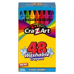 Walmart Cra-Z-Art 48 Count Multicolor Washable Crayon, Children to Adult, Back to School Supplies offer