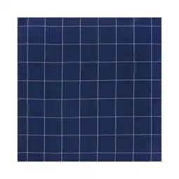 Walmart Mainstays Window Pane Table Cloth Throw, Navy, 1 Count offer