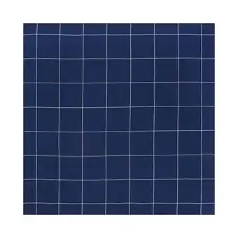 Walmart Mainstays Window Pane Table Cloth Throw, Navy, 1 Count offer