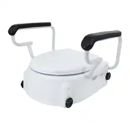 Walmart yotijay Raised Toilet Seat Riser Anti Slip with Lid for Disabled Elderly Handicapped offer