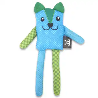 Walmart Best Friends 8 Blue Patchwork Catnip Doll Cat Toy with Replacement Catnip offer