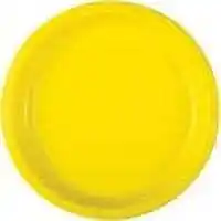 Walmart Way to Celebrate Neon Yellow Deep Paper Party Plates, Durable,11.5 in, 10 Count offer