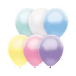 Walmart Way to Celebrate 12 All Occasion Latex Balloons in Assorted Pearl Pastel Colors, 60 Count Bag offer