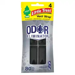 Walmart Little Trees Auto Air Freshener, Vent Wrap, Odor Eliminator 4-Pack offer