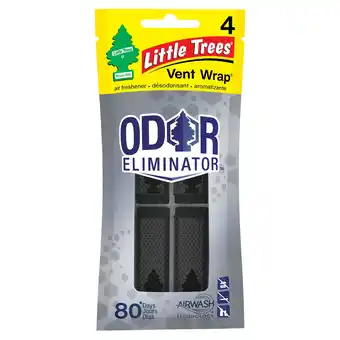 Walmart Little Trees Auto Air Freshener, Vent Wrap, Odor Eliminator 4-Pack offer