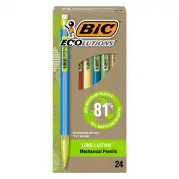 Walmart BIC Ecolutions Mechanical Pencils, 0.7mm, #2 Lead, 24 Count offer