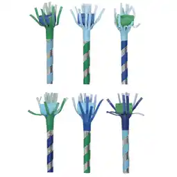 Walmart Way to Celebrate! Blue & Green Party Blowers, 6ct offer