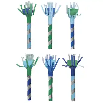 Walmart Way to Celebrate! Blue & Green Party Blowers, 6ct offer