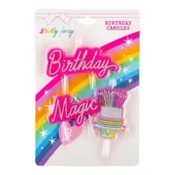 Walmart Strictly Fancy 3 piece Birthday Candle offer