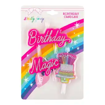 Walmart Strictly Fancy 3 piece Birthday Candle offer