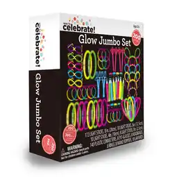 Walmart Way to Celebrate! Multicolor Jumbo Glow Party Favors Set, 200 Pieces, 8.5in.x8.75in.x2.5in., 1.2 kg offer