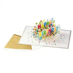 Walmart Hallmark Signature Paper Wonder Pop Up Birthday Card (Bday Celebration 3D Card) offer