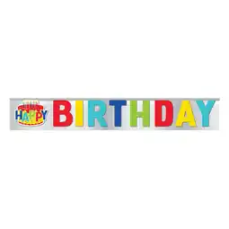 Walmart Foil Fringe Happy Birthday Banner, 4.75ft offer