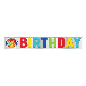 Walmart Foil Fringe Happy Birthday Banner, 4.75ft offer