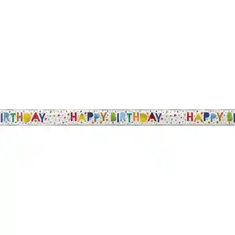 Walmart Way to Celebrate! Fringe Foil Bright Stars Birthday Banner, 12ft offer