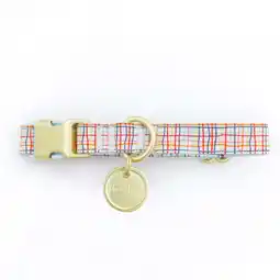 Walmart Packed Party Grid Fashion Dog Collar, Gold, M offer