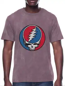 Walmart The Grateful Dead, Mens Graphic Tee, Ligthtning Skull, Sizes S-3XL offer