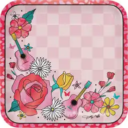 Walmart Dolly Parton Floral Multi-Color Paper Plates 8 Count offer