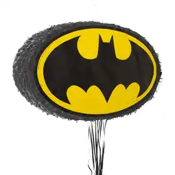 Walmart Multicolor Birthday Batman Pinata, Pull String, 24in x 13.5in offer