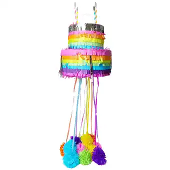 Walmart Strictly Fancy 2 Tier Cake Pinata, Multicolor offer