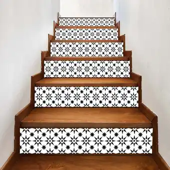 Walmart Lingouzi Staircase Stair Riser Floor Sticker DIY Wall Decal (6 Count) offer