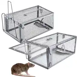 Walmart Mouse Catcher Lowprice! Hanzidakd 2Pcs Trap Cage Animal Catch 11*5.5*4.3 Inch offer