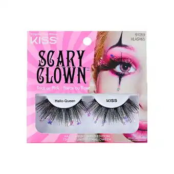 Walmart KISS Halloween Limited Edition Scary Clown False Eyelashes, 1 Pair - Hallo-Queen offer