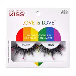 Walmart KISS Love is Love, False Eyelashes, Delight, 14 mm, 1 Pair offer