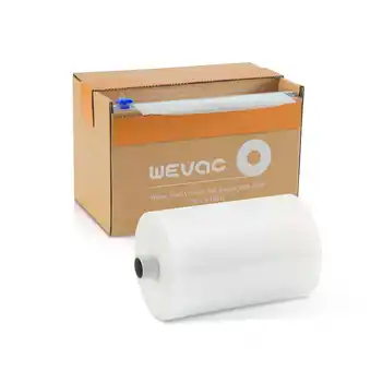 Walmart Wevac 8 x 130' Food Vacuum Sealer Bags Keeper with Cutter, BPA Free Roll Storage Bag, Clear offer