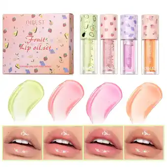 Walmart JGF844 Mini Moisturizing Lip Gloss Long Lasting Moisturizing Lip Oil Gloss Lip Gloss 1.8mlx4 offer