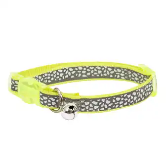 Walmart Vibrant Life Polyester & Metal Animal Print Fashion Cat Collar, Green offer