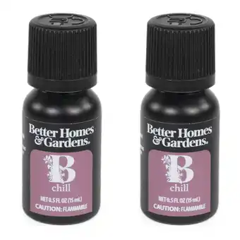 Walmart Better Homes & Gardens 100% Pure Essential Oil: B Chill, 15mL 2-Pack offer