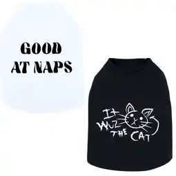 Walmart Vibrant Life Tshirt, 2pack, Cat/Naps, Black/White, S offer